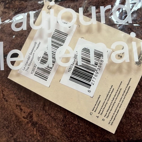 NWT Frank & Oak The Seawool Sweater Size Large NEW still in package** - Picture 4 of 6